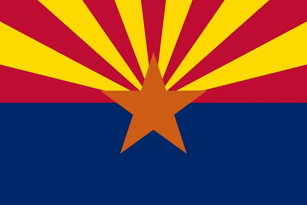 The flag of arizona.
